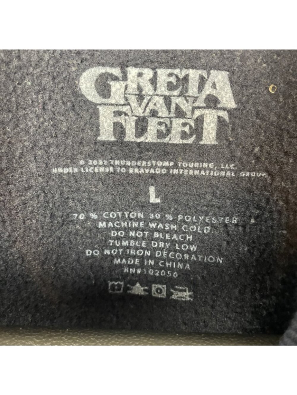 Greta Van Fleet Dreams in Gold Tour 2022 Sweatshirt – Double Sided Print Navy - Picture 4 of 4